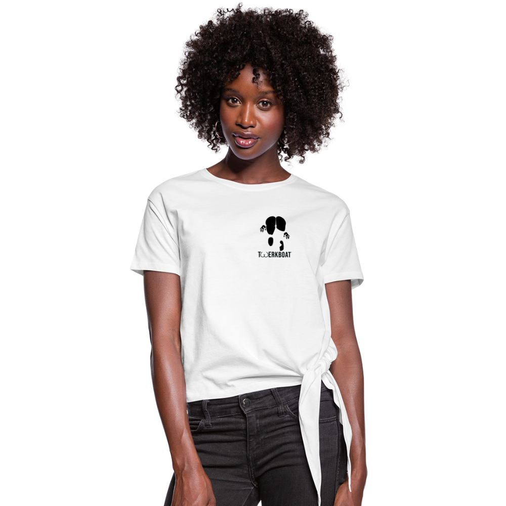 Women's Knotted T-Shirt - white