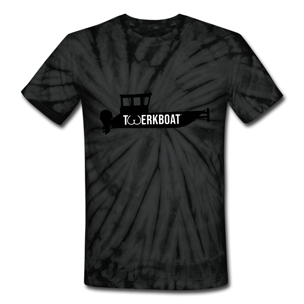 Unisex Tie Dye T-Shirt - spider black