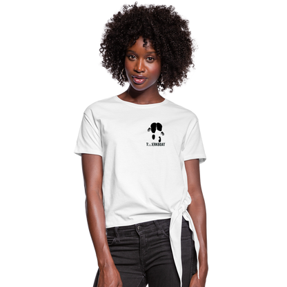 Women's Knotted T-Shirt - white