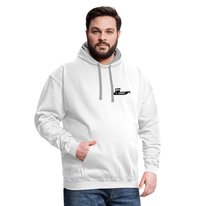 boat Hoodie - white/gray