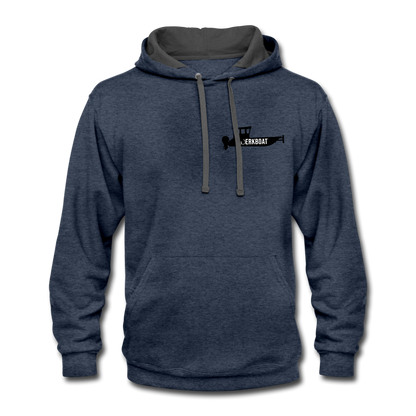 boat Hoodie - indigo heather/asphalt