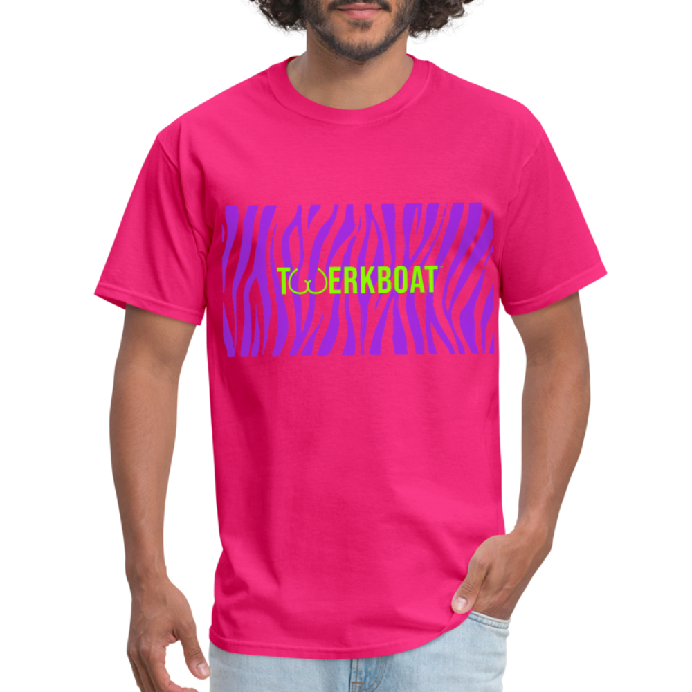 Zebra Print T - fuchsia