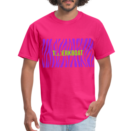 Zebra Print T - fuchsia